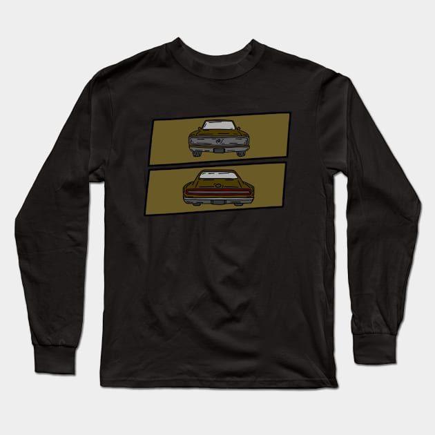 collection vintage muscle car Long Sleeve T-Shirt by fokaction